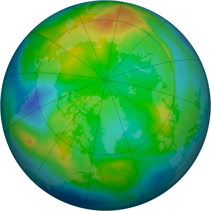 Arctic ozone map for 24 November 2010